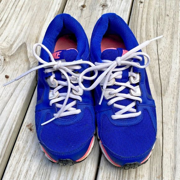 Nike Dual Fusion ST 2 Athletic Running Shoe Womens Size 6.5 454240-416 Blue Pink - Picture 9 of 12